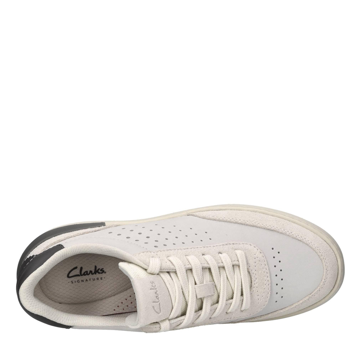 Sneakers in pelle e tessuto 