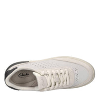 Sneakers in pelle e tessuto 