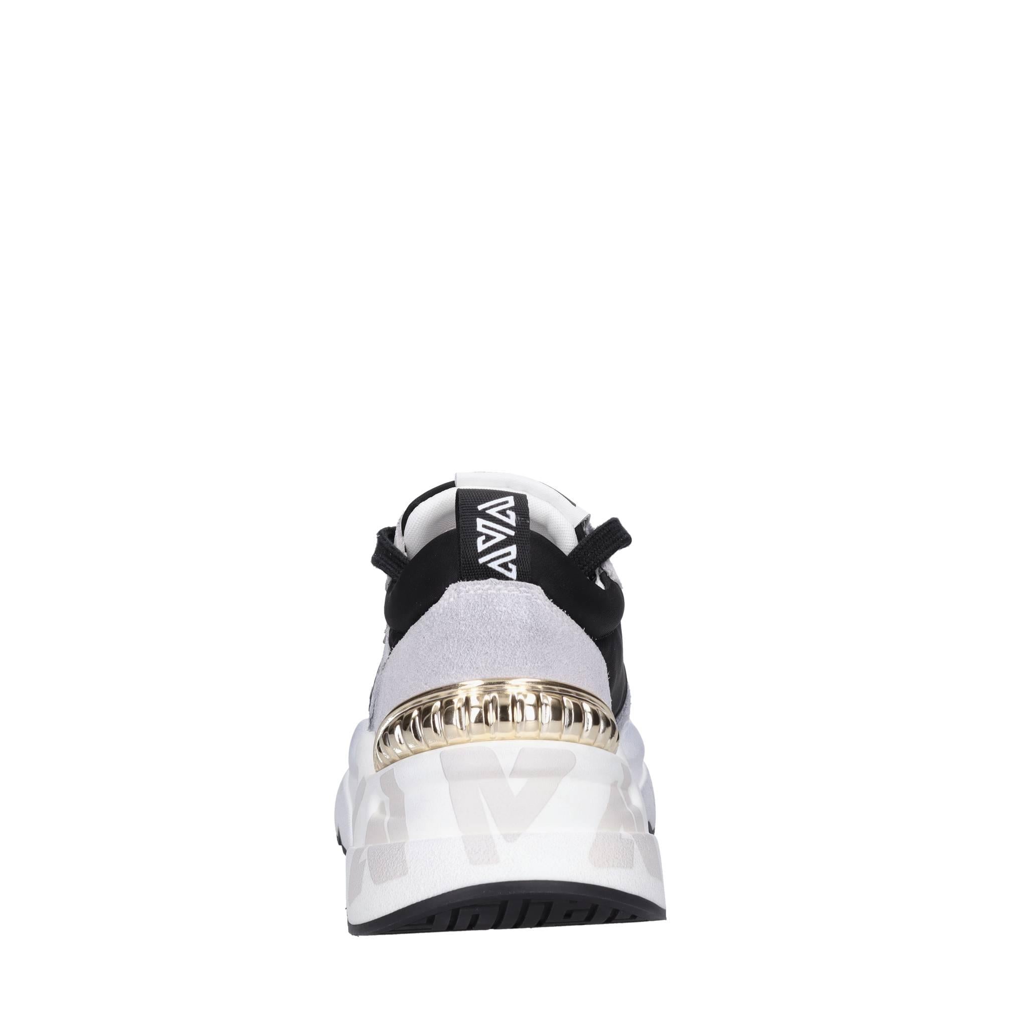 Sneakers in tessuto e camoscio 