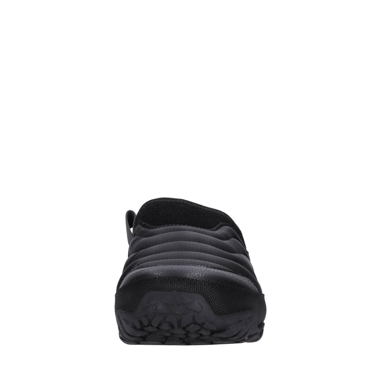 Sabot in tessuto ed ecopelle 