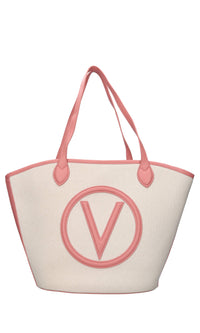 Borsa in tessuto ed ecopelle 