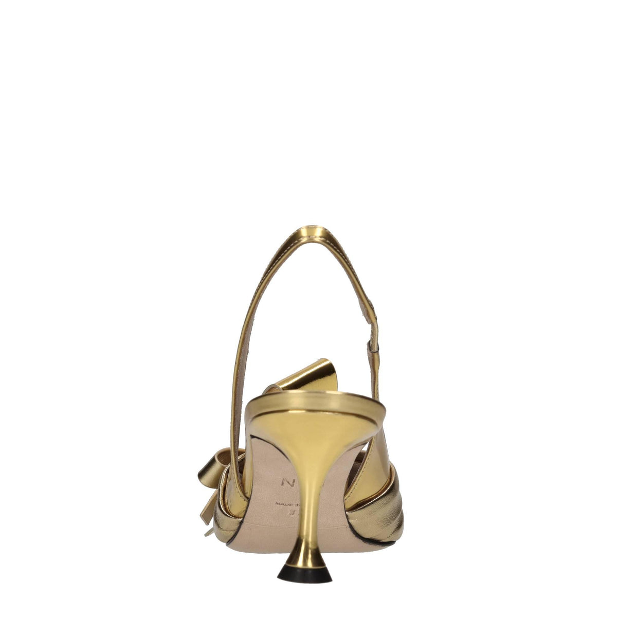 Décolleté slingback in pelle 