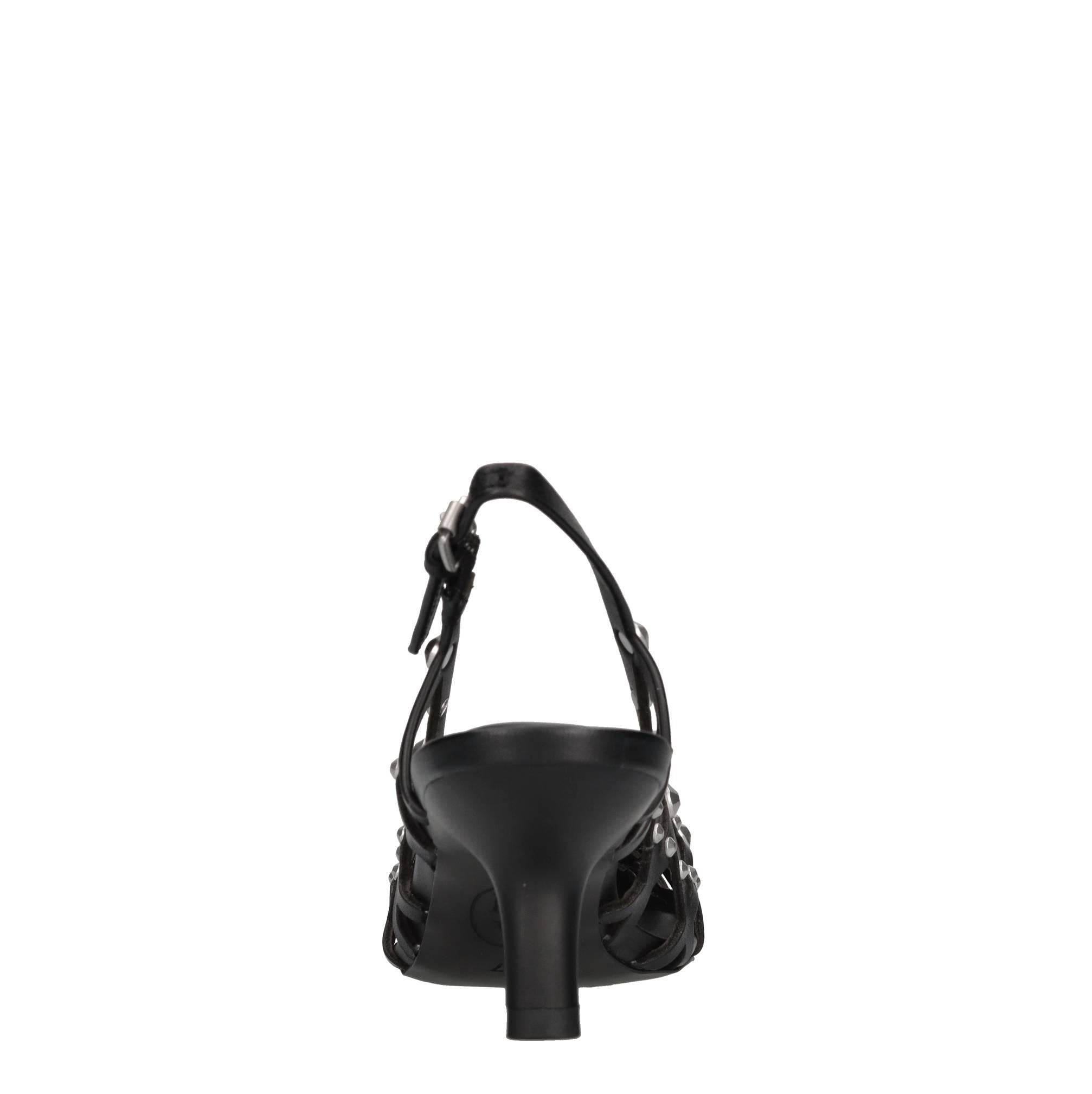 Décolléte slingback  in pelle 