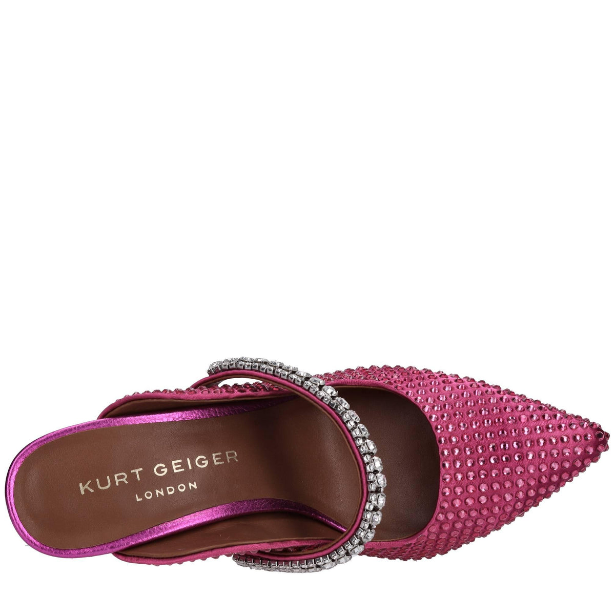 Sabot in raso e strass 