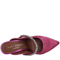 Sabot in raso e strass 