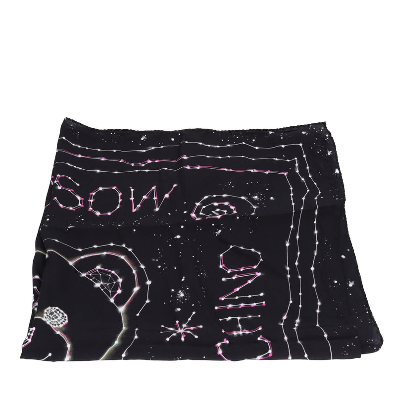 Foulard in seta con strass 