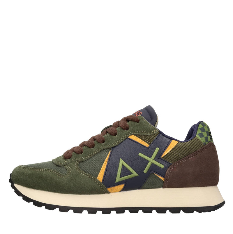 Sneakers modello Z44117 SUN68 in pelle scamosciata e tessuto traspirante 
