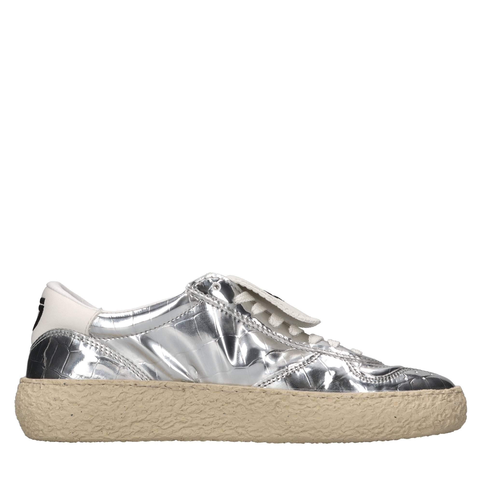 Sneakers in ecopelle e tessuto 