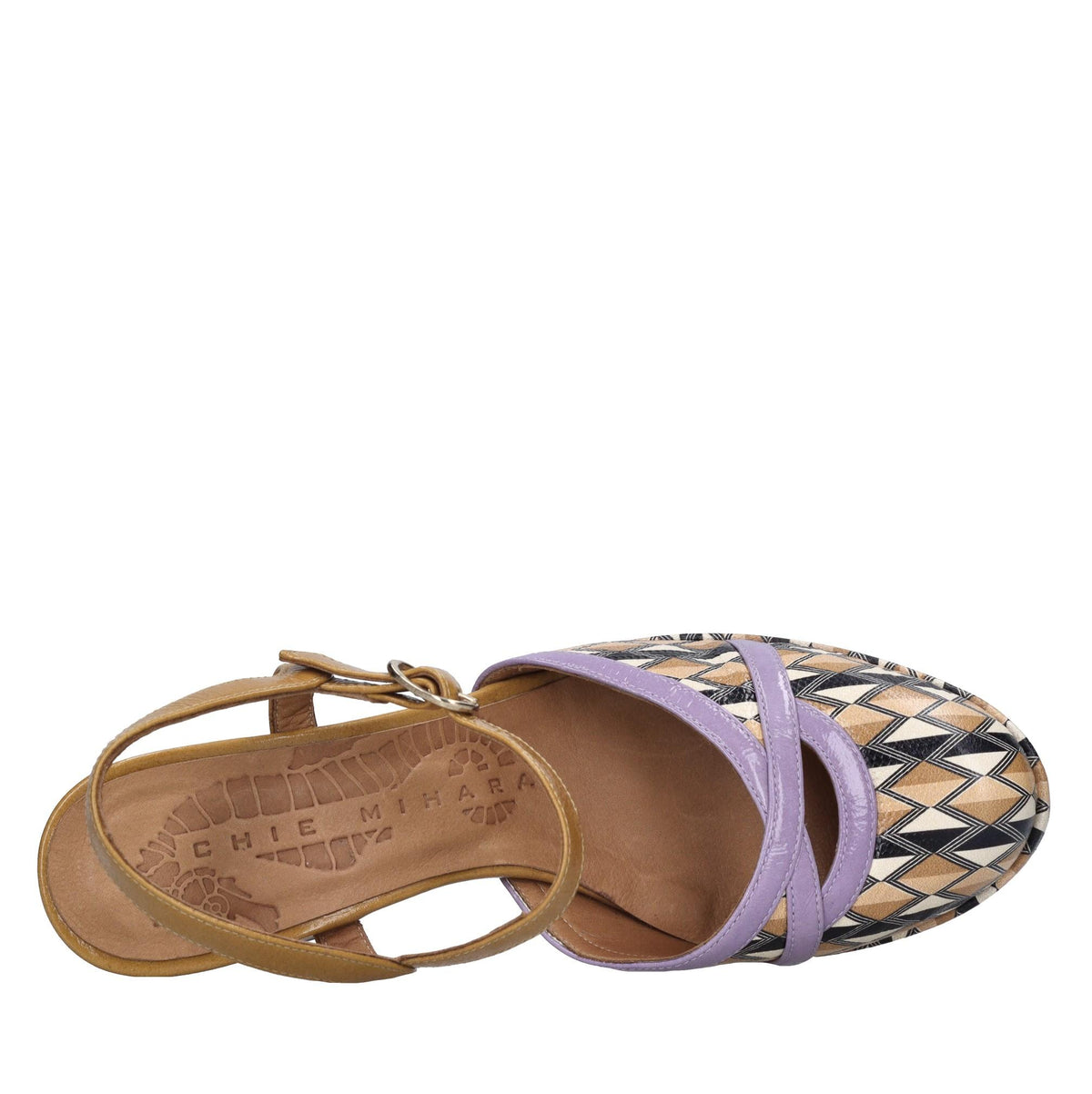 Décolleté slingback in pelle 