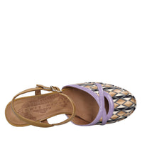 Décolleté slingback in pelle 