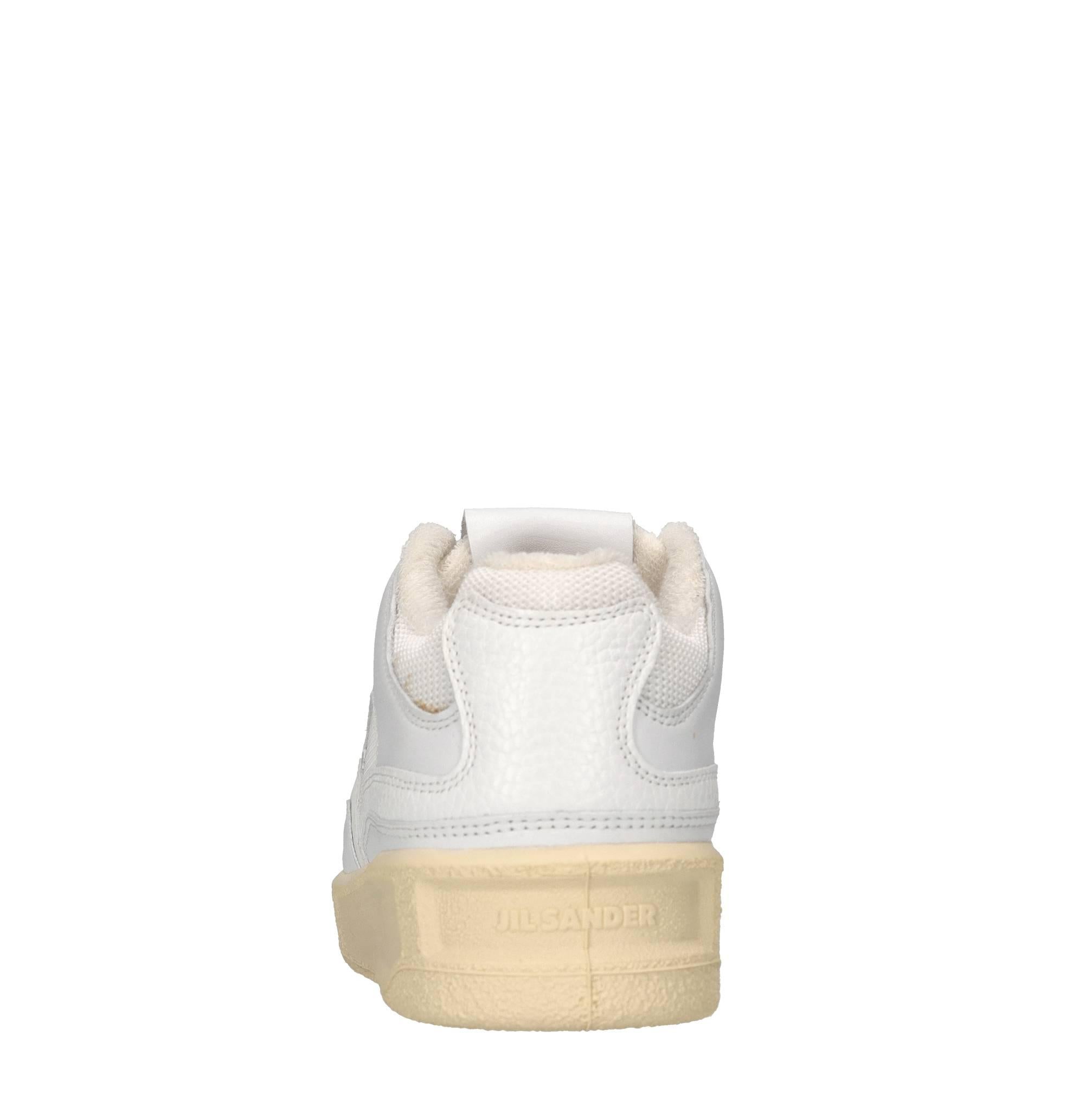 Sneakers in pelle e tessuto 