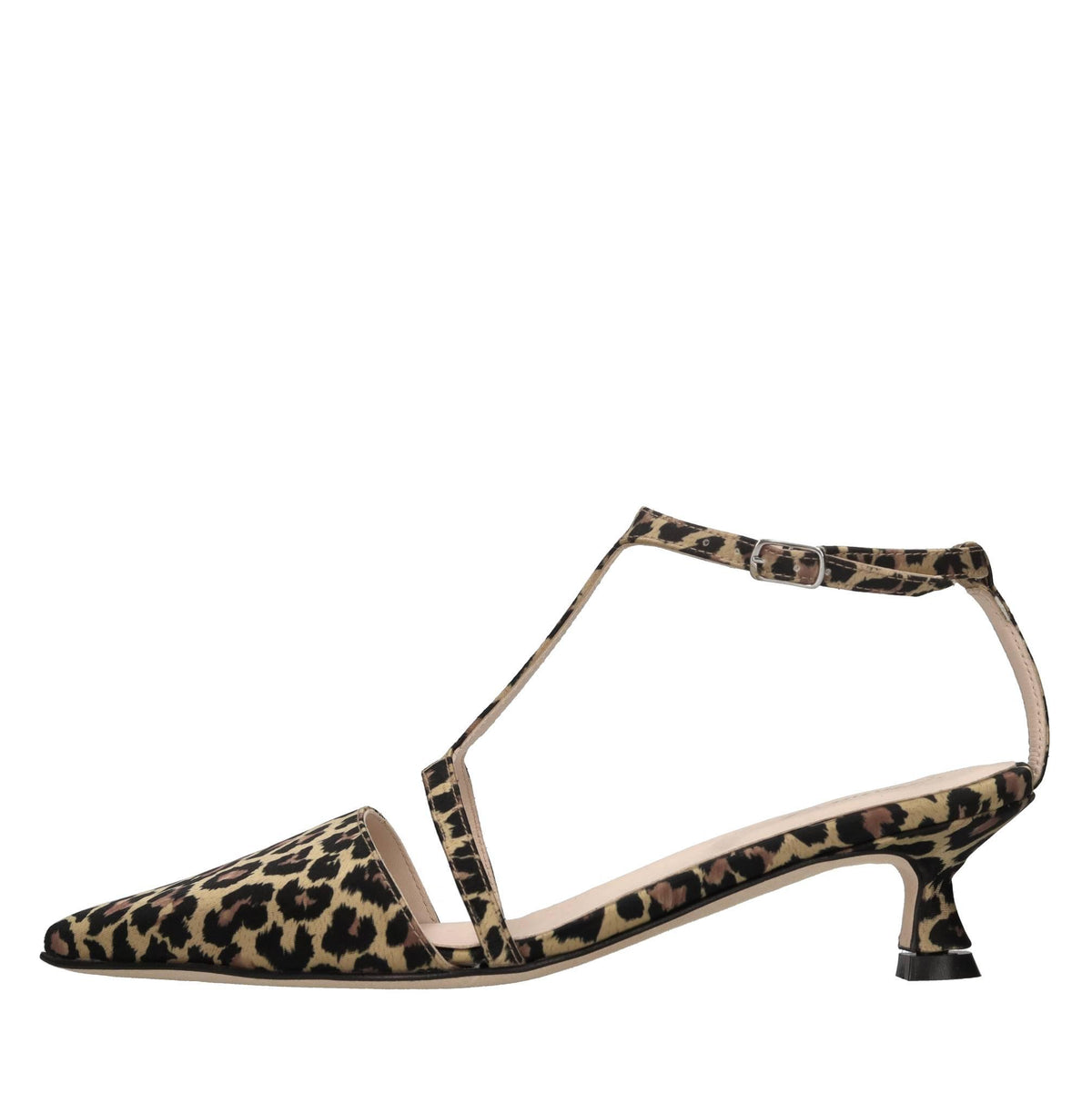 Décolleté slingback in tessuto 