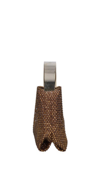 Borsa lyr in tessuto e strass 