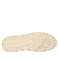 Sneakers in pelle e tessuto 