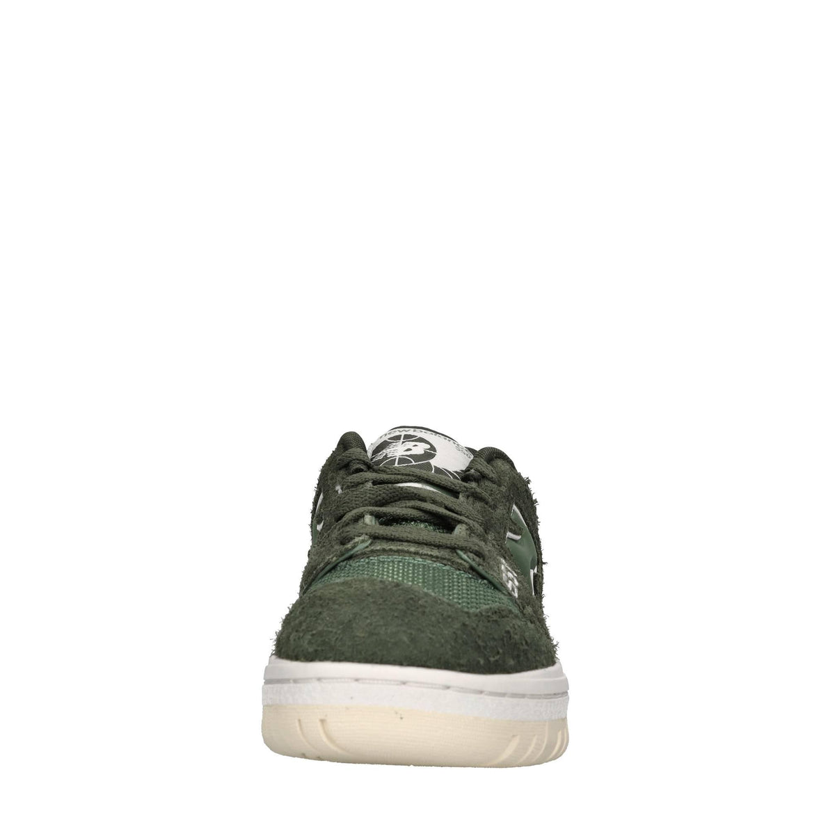Sneakers in pelle e tessuto 