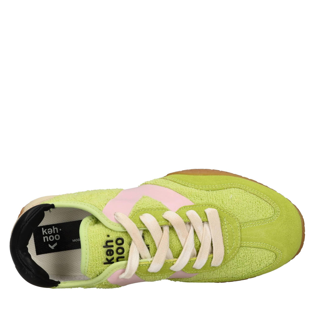 Sneakers in camoscio tessuto e gomma 