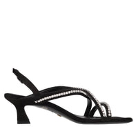Sandali in camoscio e strass 