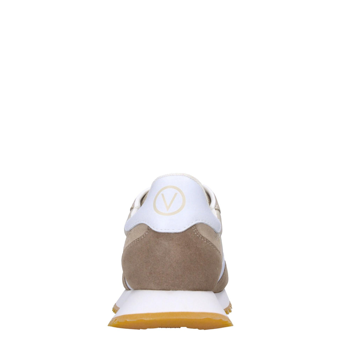 Sneakers in pelle e tessuto 