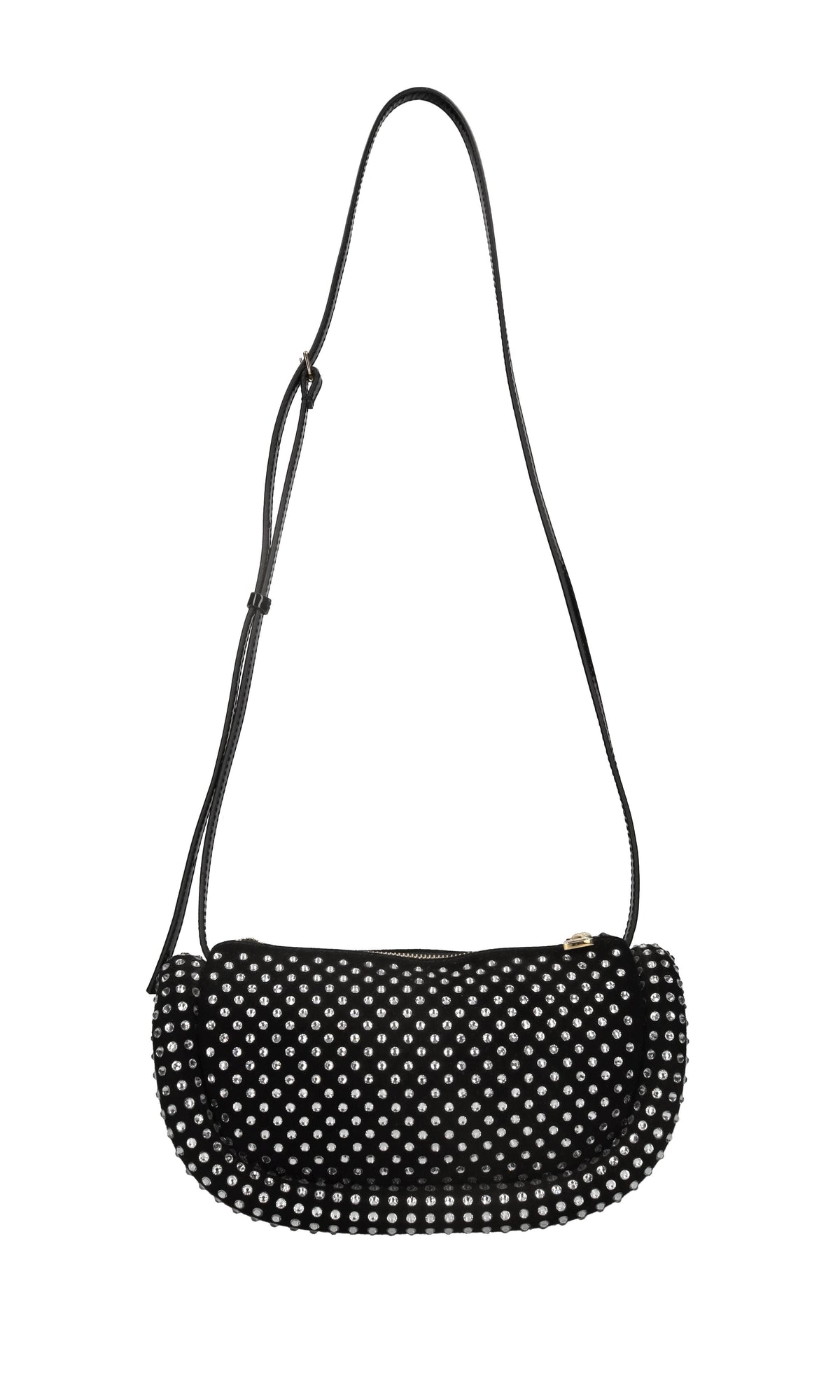 Borsa in pelle e strass 