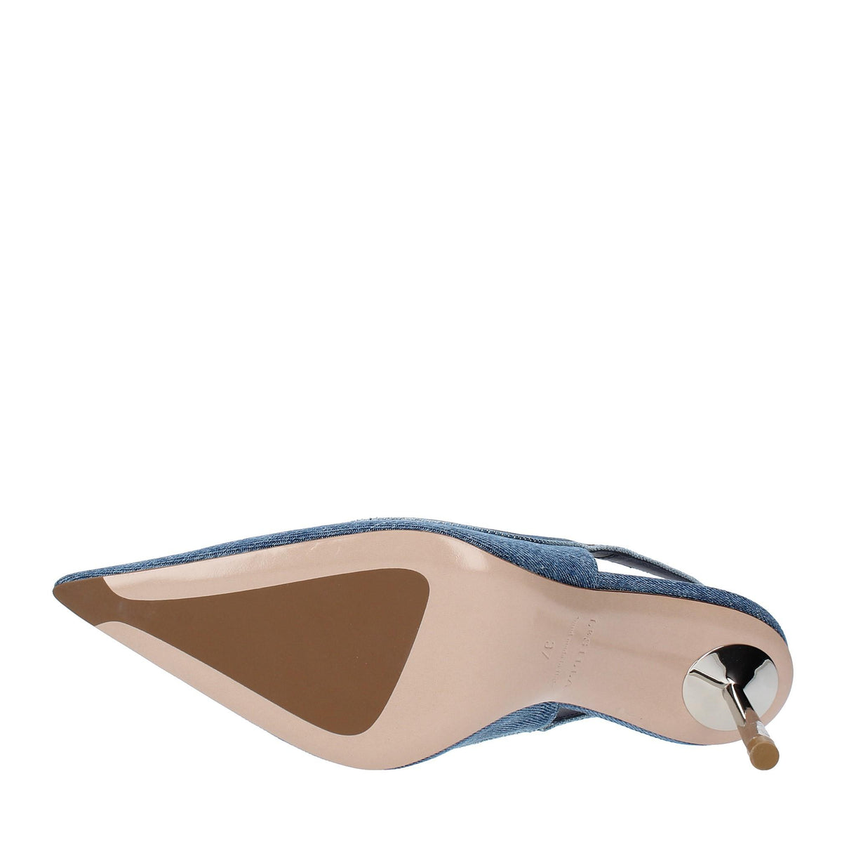 Décolleté Slingback modello BELLA in tessuto demin. 