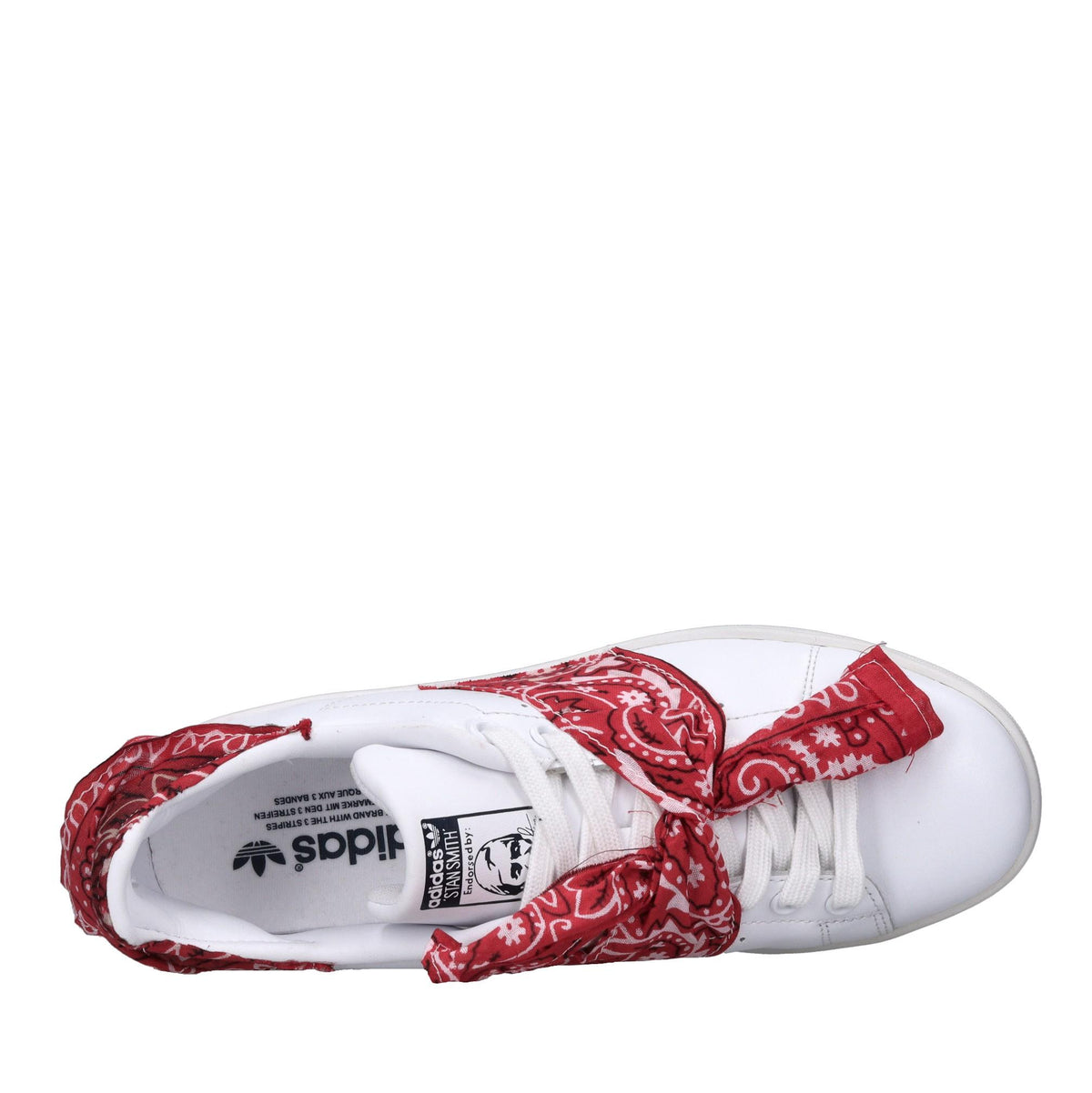 Sneakers in pelle e tessuto 