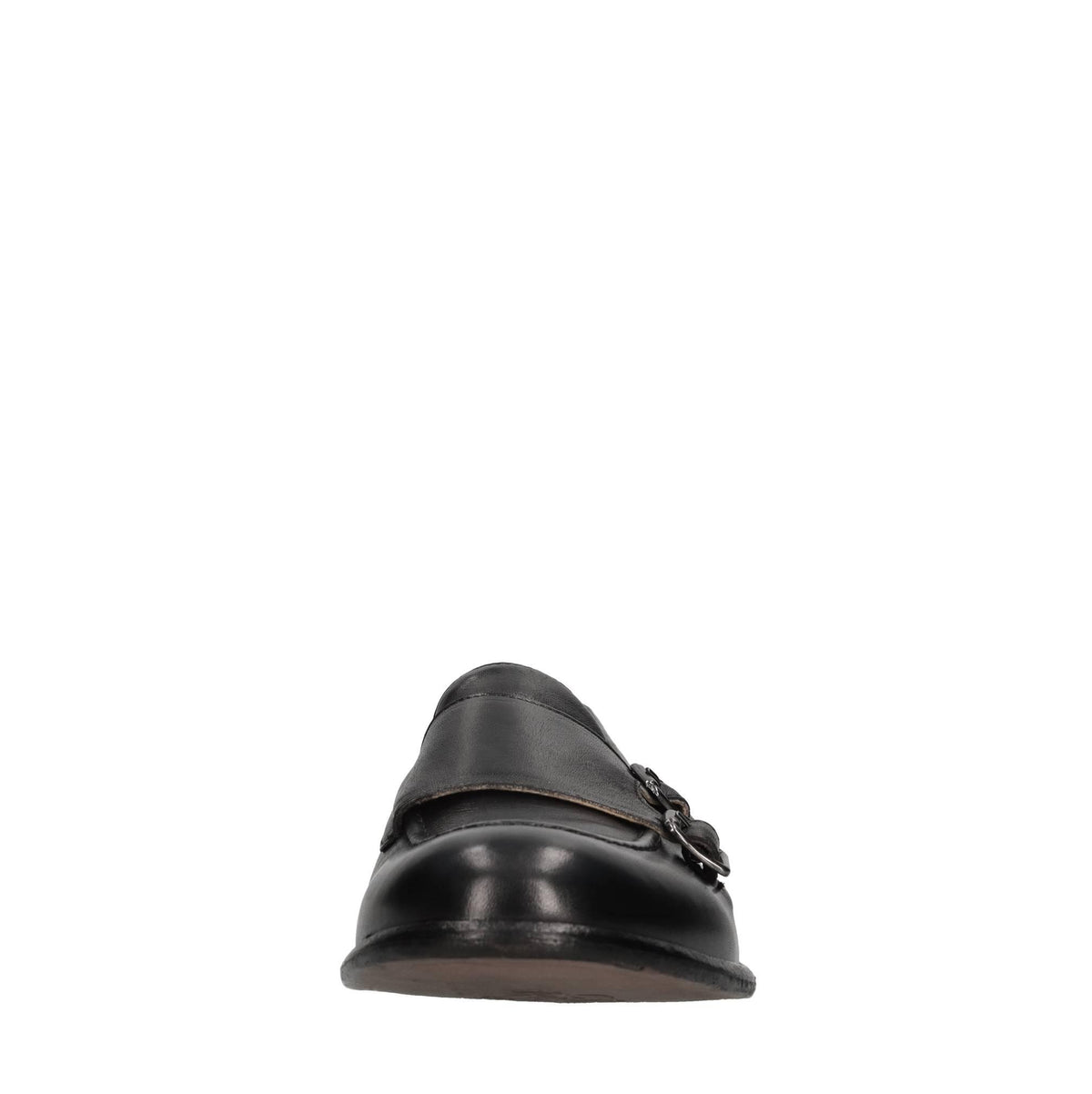 Mocassini doppia fibbia in pelle 