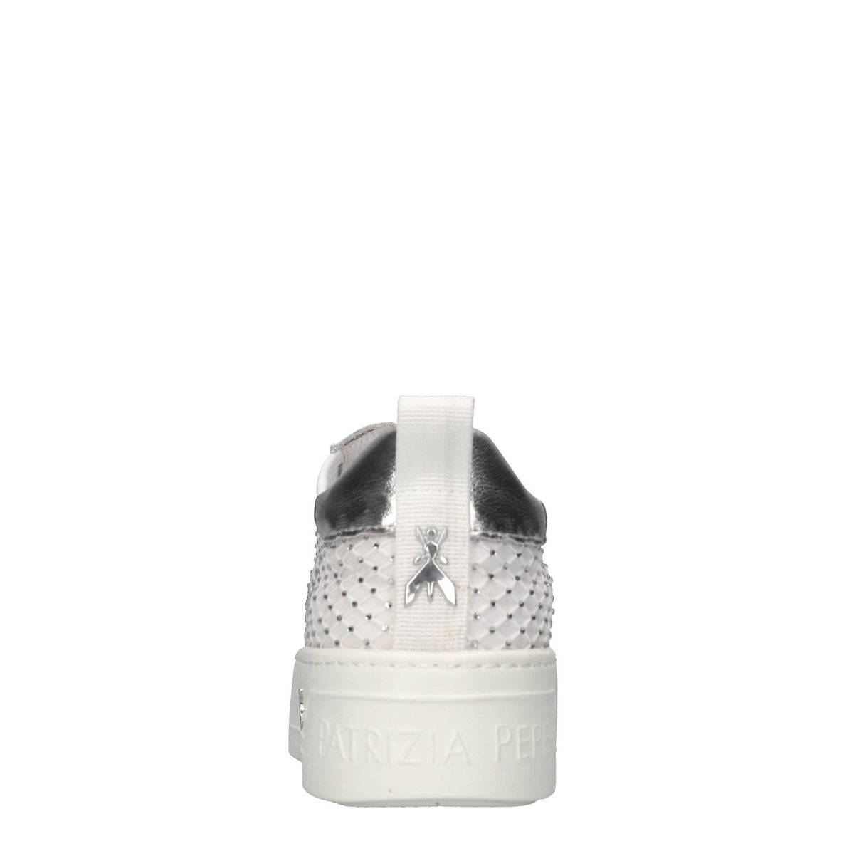 Sneakers in pelle e tessuto 