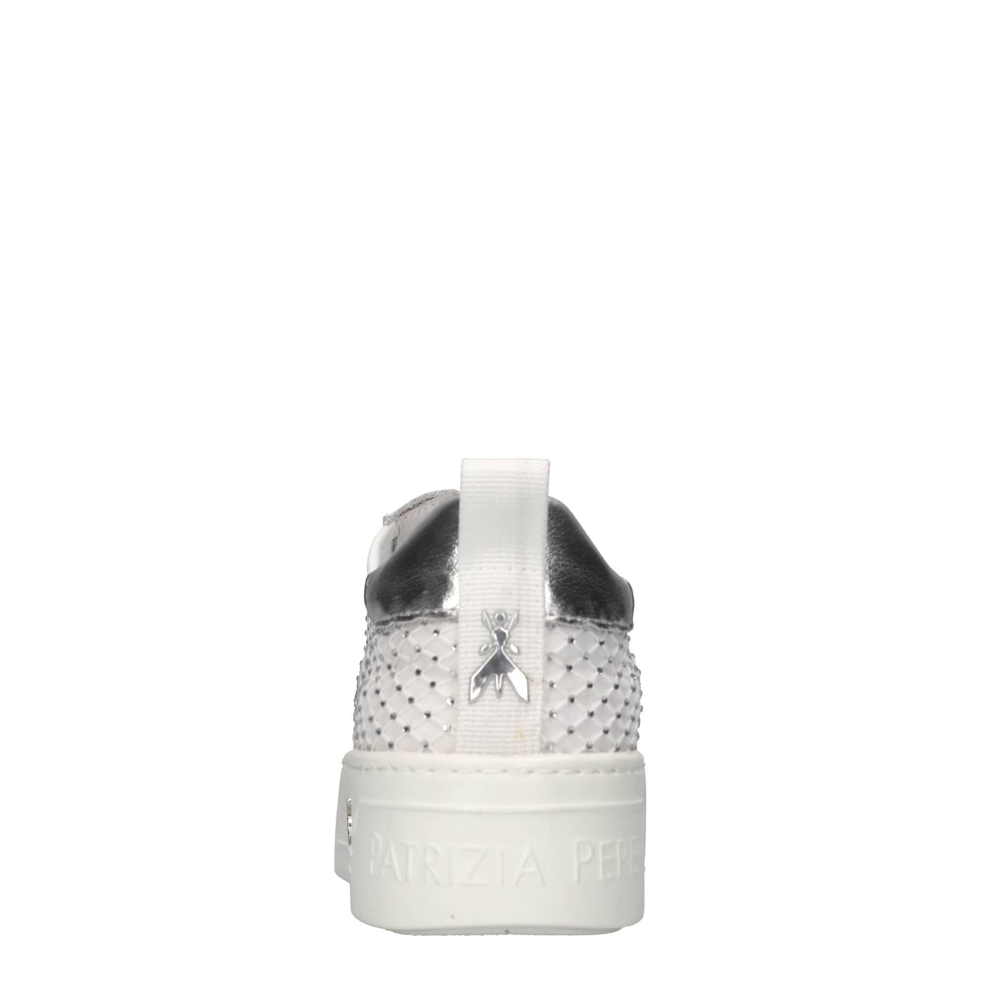 Sneakers in pelle e tessuto 