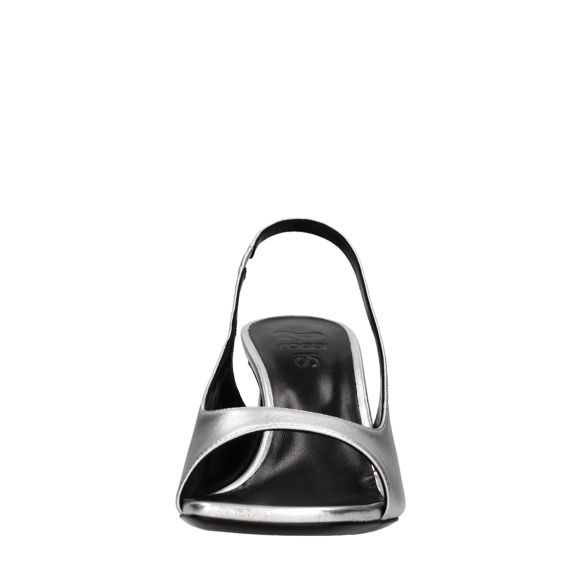 Sandali slingback in pelle 