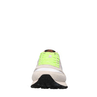 Sneakers in pelle ecopelle e tessuto 