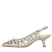 Décolléte slingback  in pelle 