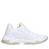 Sneakers in ecopelle e tessuto 