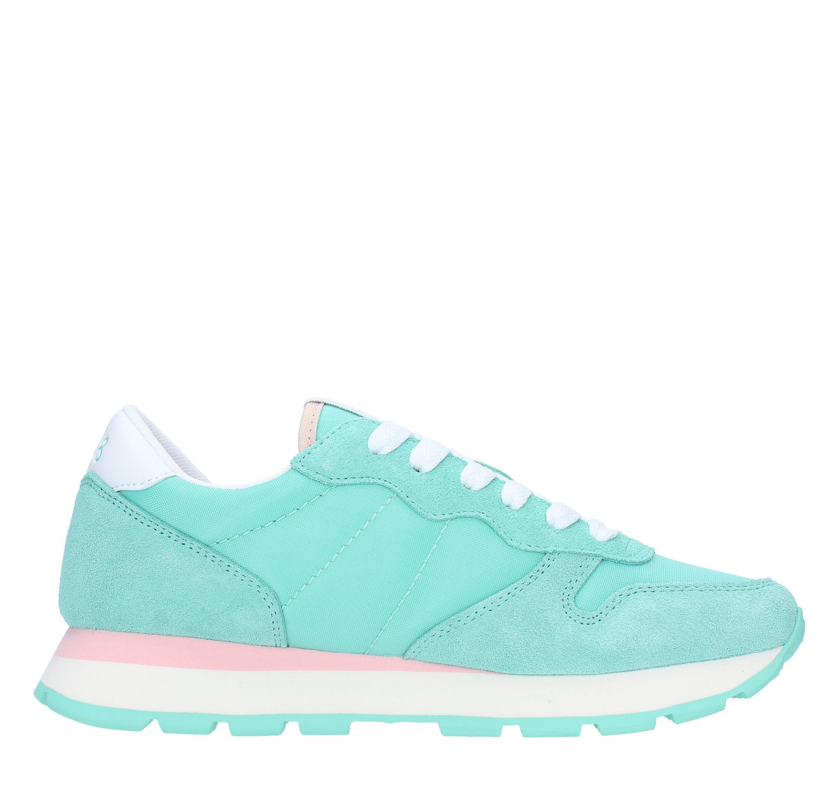 Sneakers in camoscio pelle e tessuto 
