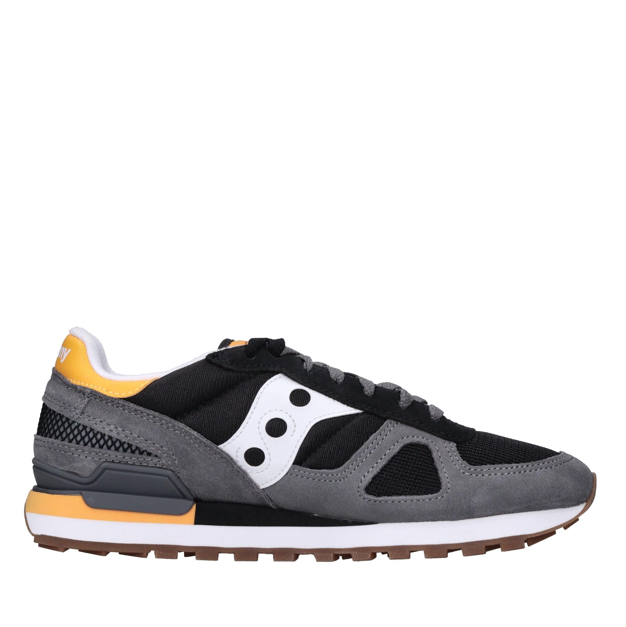 Sneakers in camoscio e tessuto 