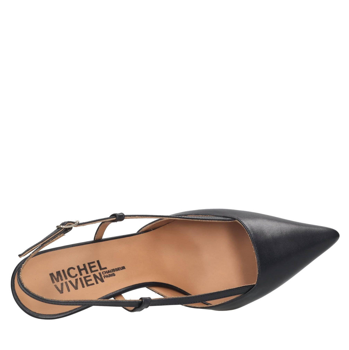 Décolleté slingback Rush in pelle 
