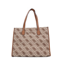 Borsa in ecopelle e tessuto 