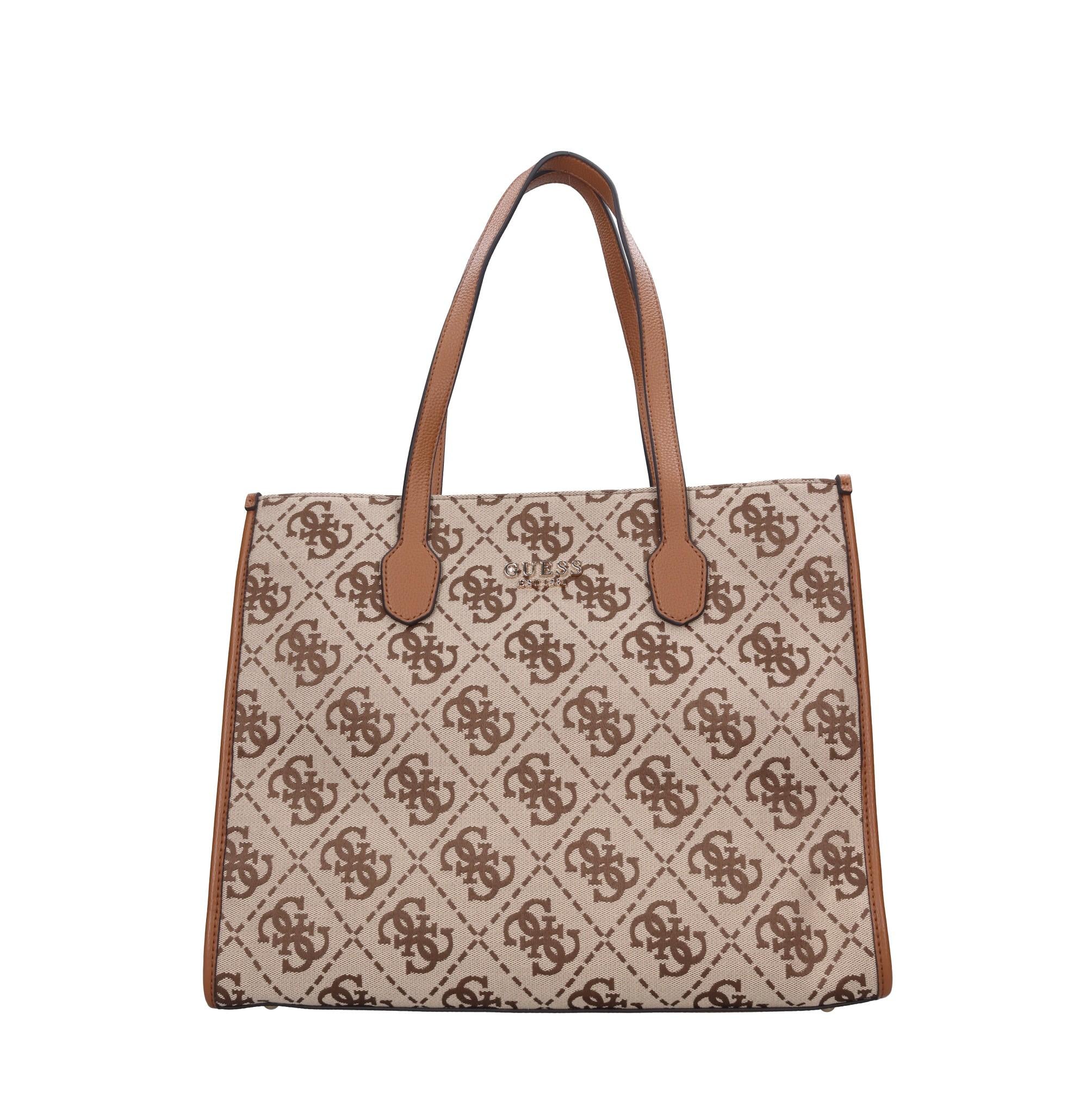 Borsa in ecopelle e tessuto 