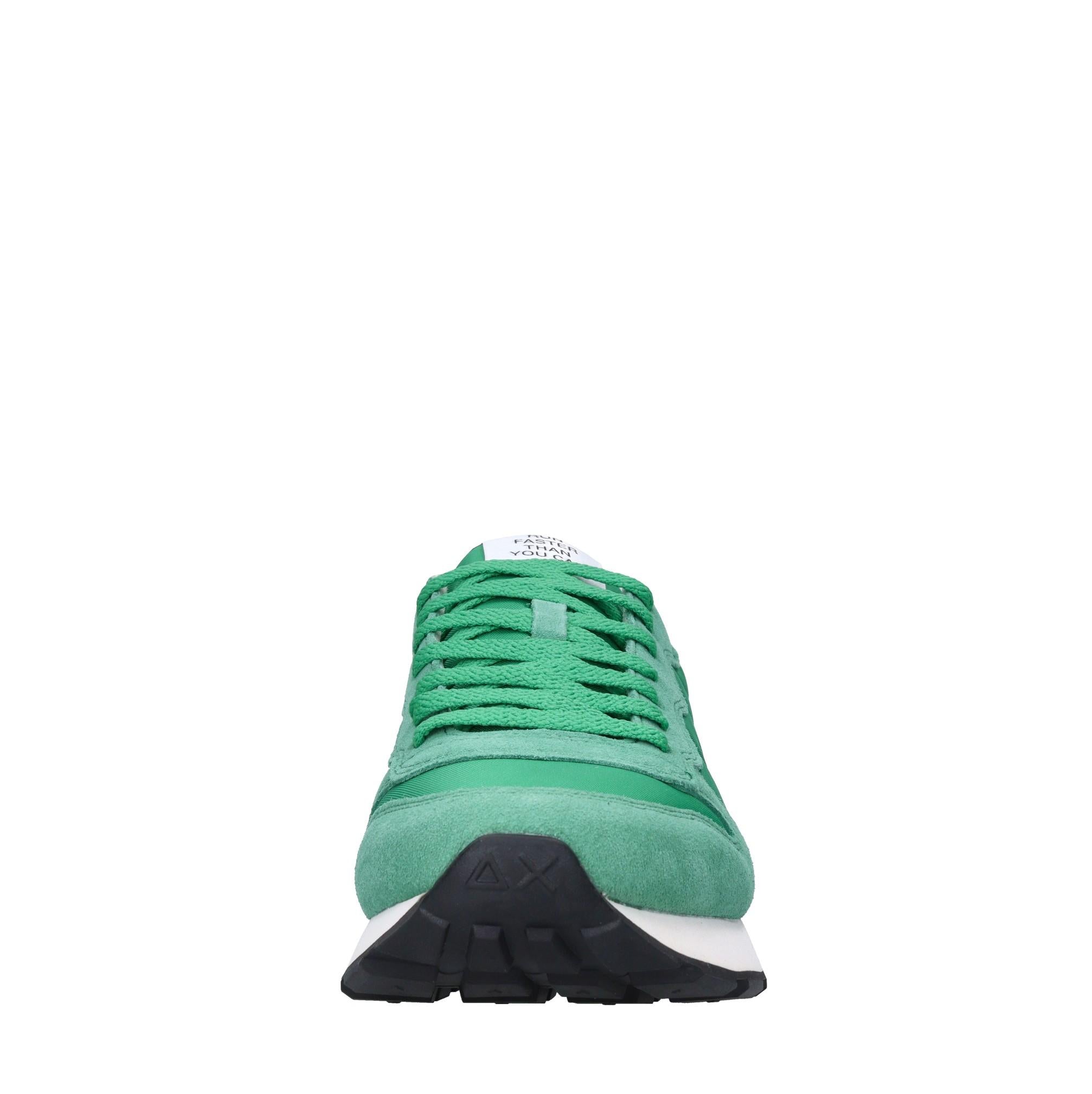 Sneakers in camoscio e tessuto 