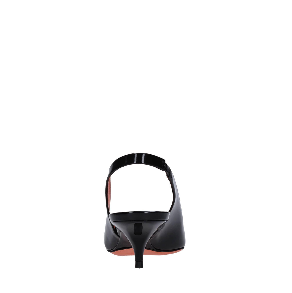 Décolleté slingback in pelle 