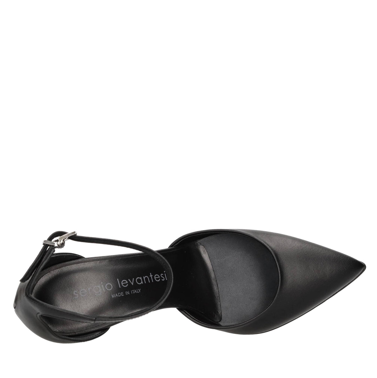 Décolleté slingback in pelle 