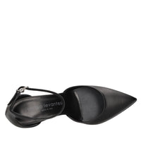 Décolleté slingback in pelle 