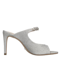 Mules in glitter e applicazioni 