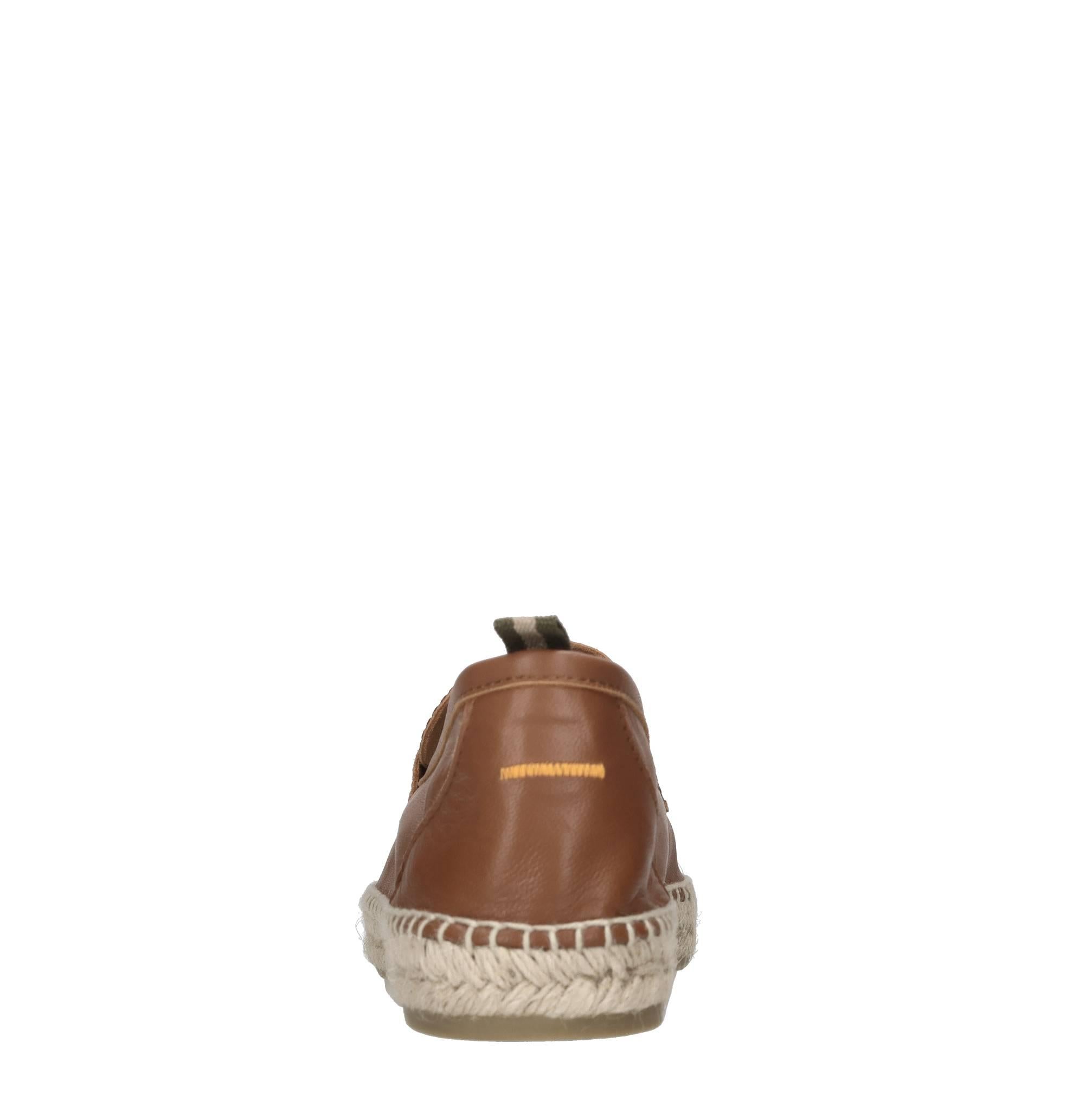 Mocassini espadrillas Nacho in pelle e rafia 