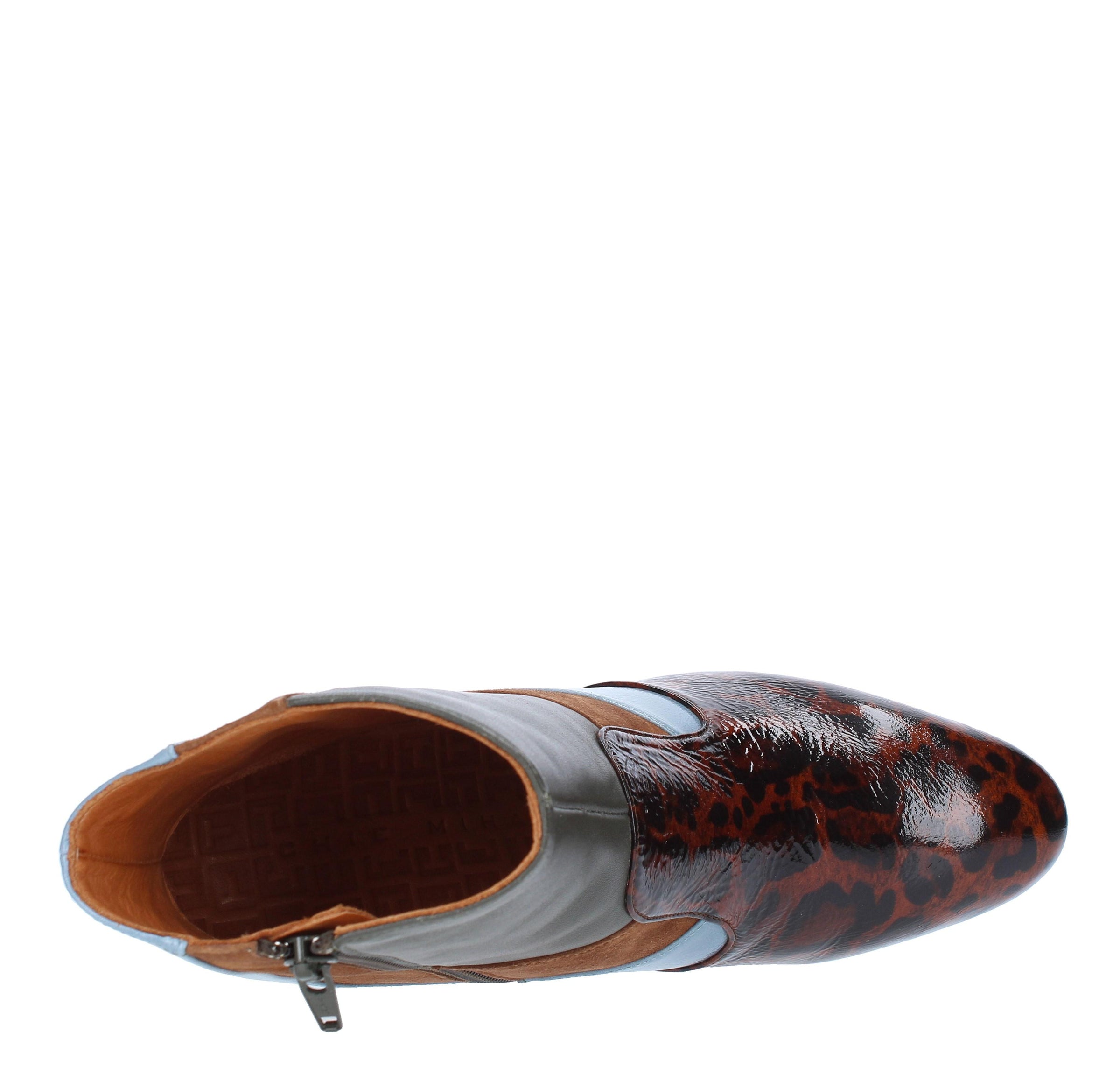 Tronchetti ETUSA CHIE MIHARA in pelle stampa Leopardo e camoscio 