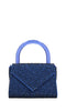 GEDEBE Borsa mini Cookie in raso e strass