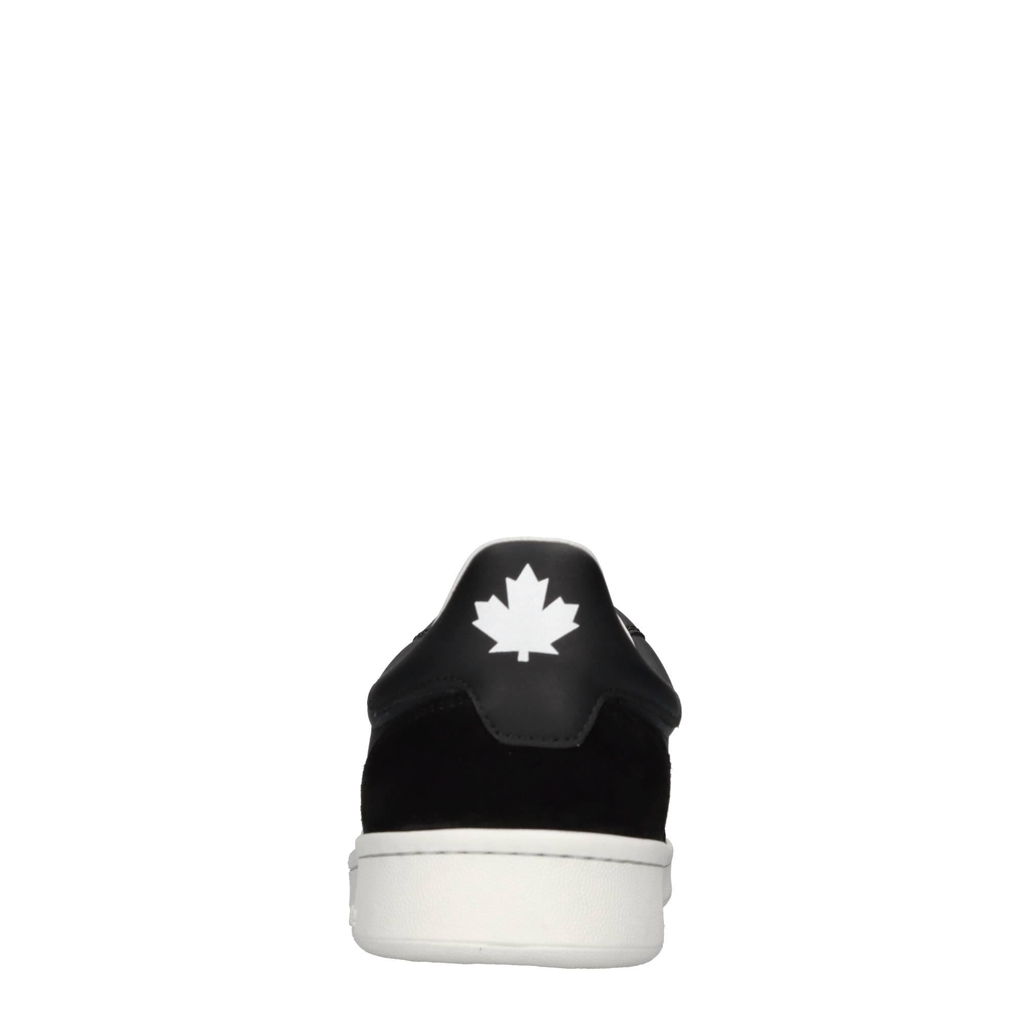 Sneakers in pelle e tessuto 