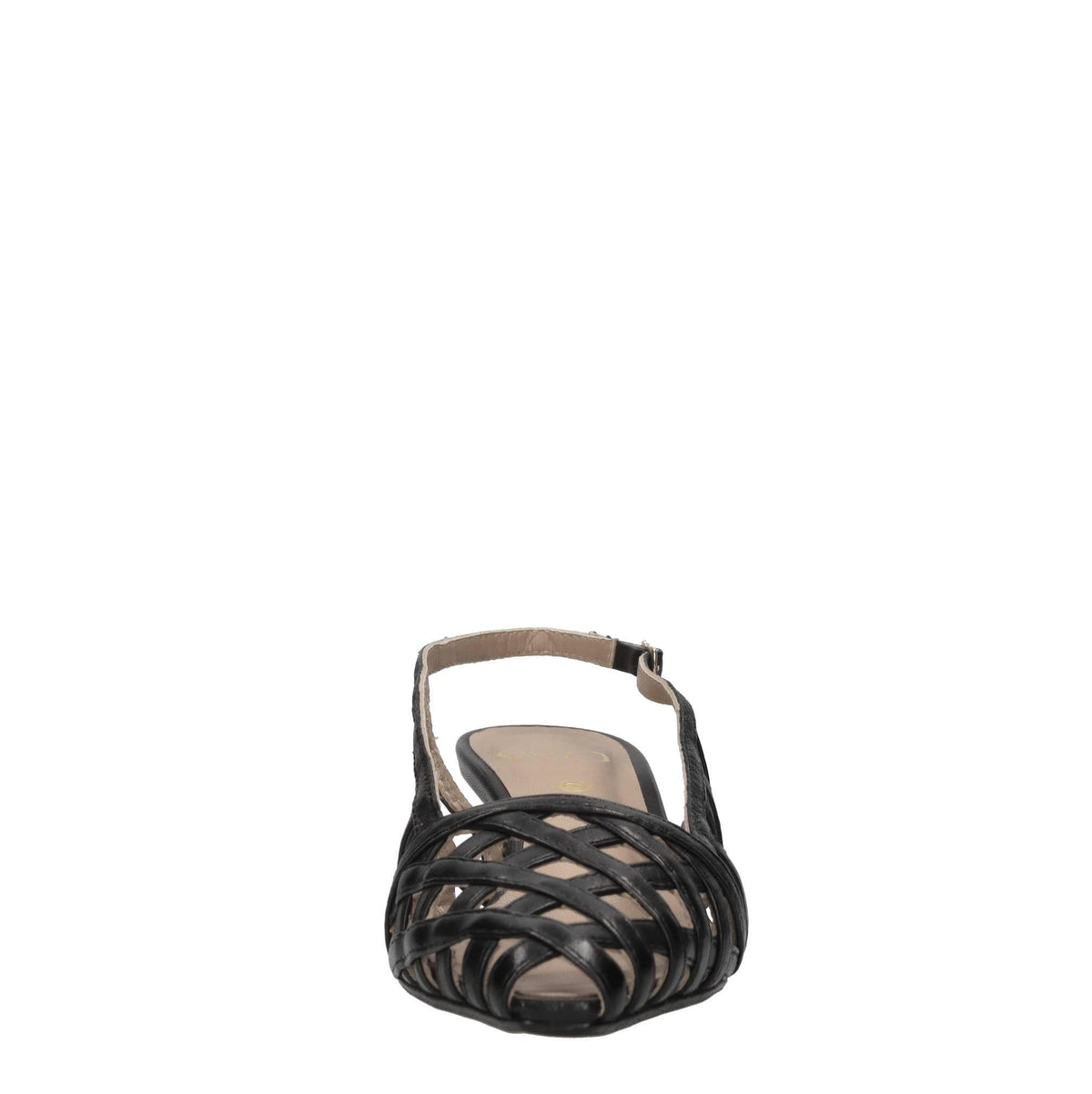 Décolleté slingback in pelle 