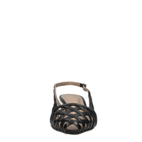 Décolleté slingback in pelle 