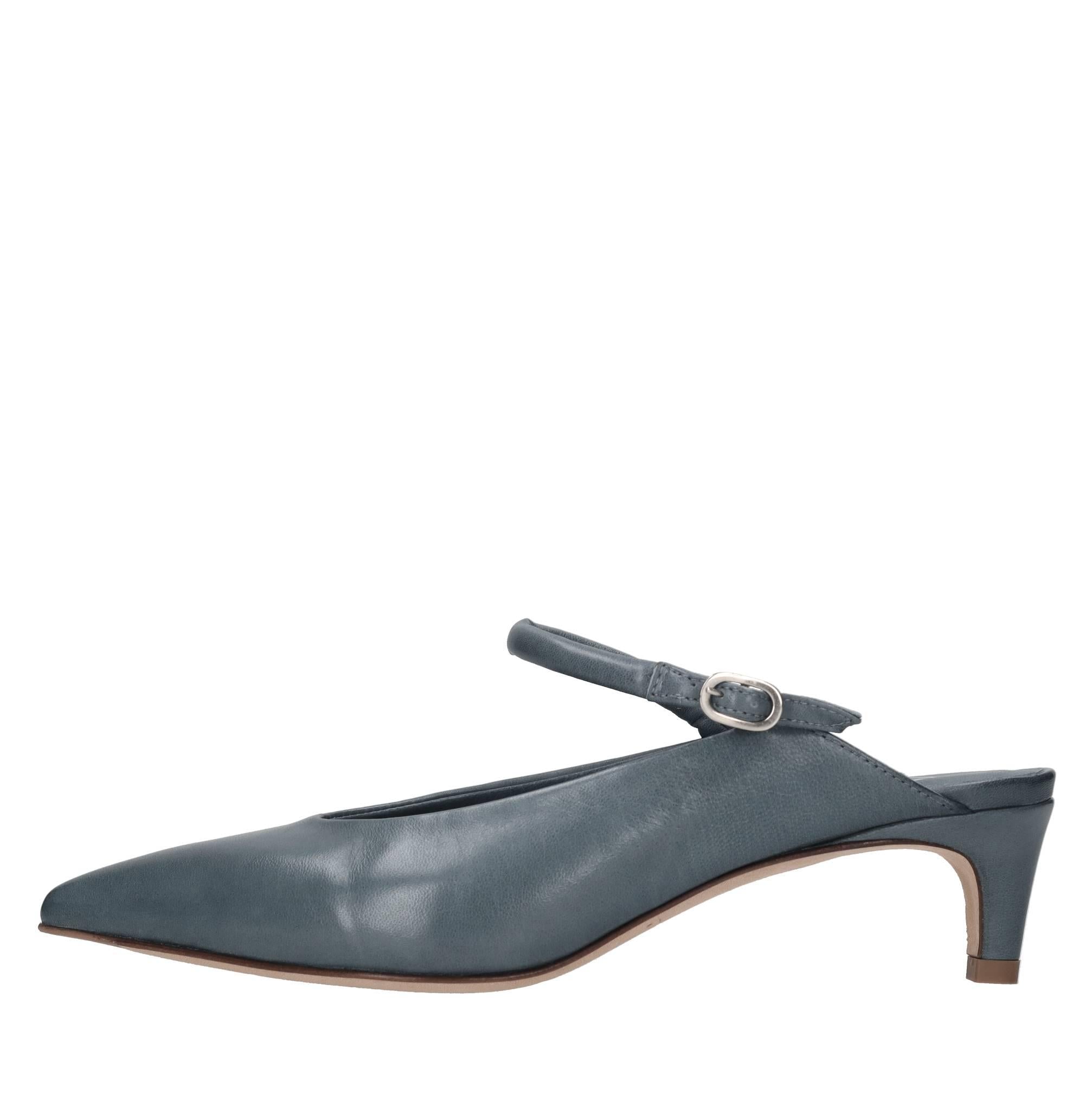 Décolleté slingback in pelle 
