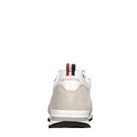 Sneakers in camoscio e tessuto 
